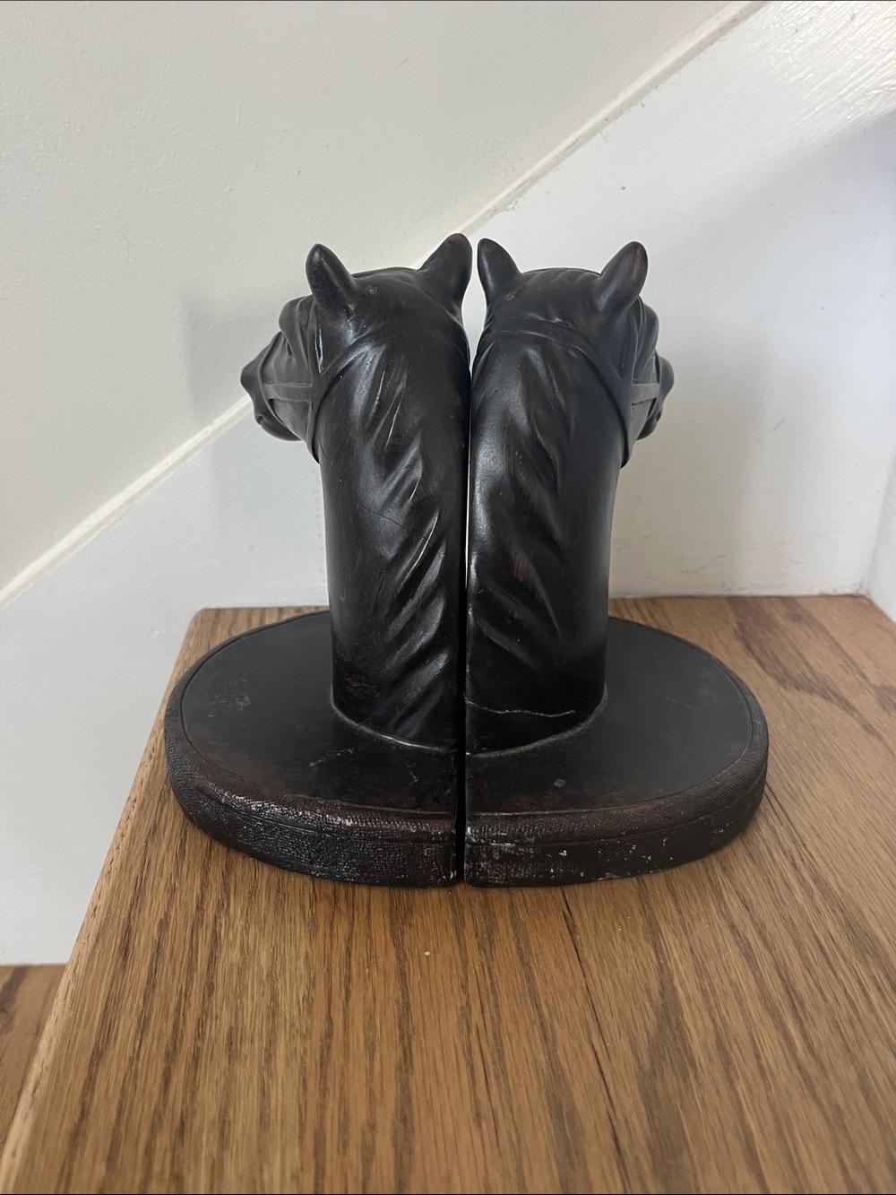 Black Horse Head Bookends 4lbs total - Picture 5 of 6